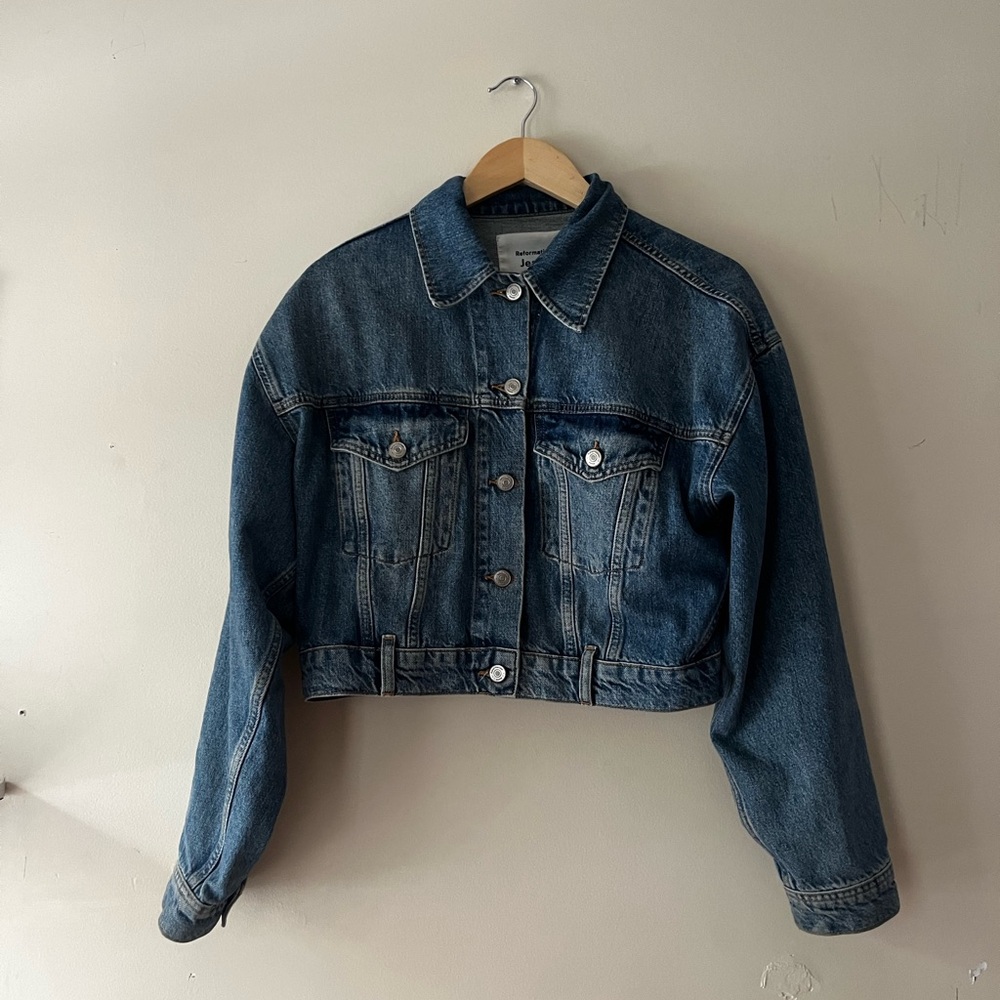 Reformation jori cropped denim jacket
